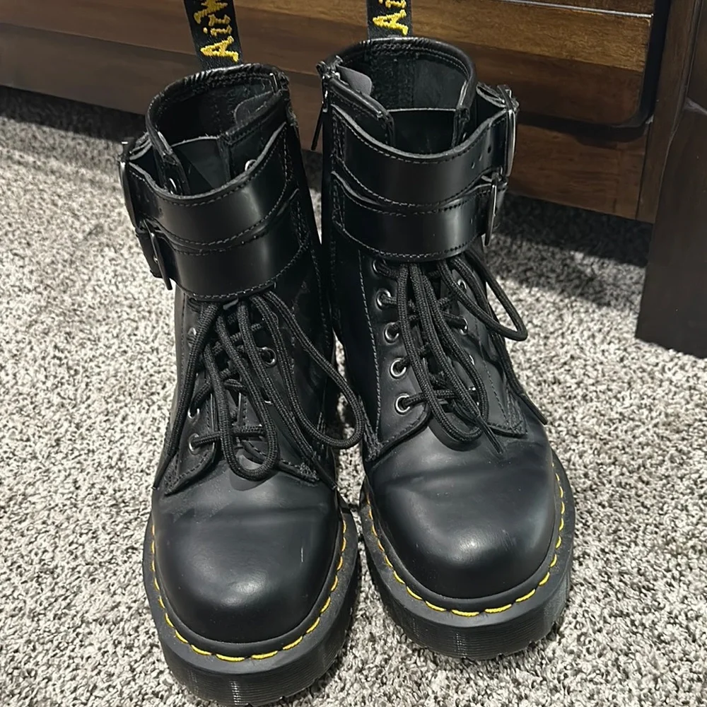 Dr. Martens Black Leather Boots - Picture 6 of 10